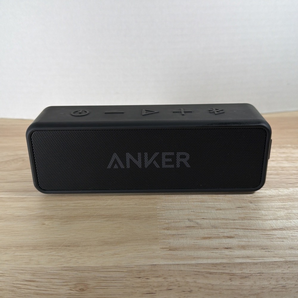 Anker Soundcore 2 Bluetooth Speaker - Black - No Charging Cord - WORKS!
